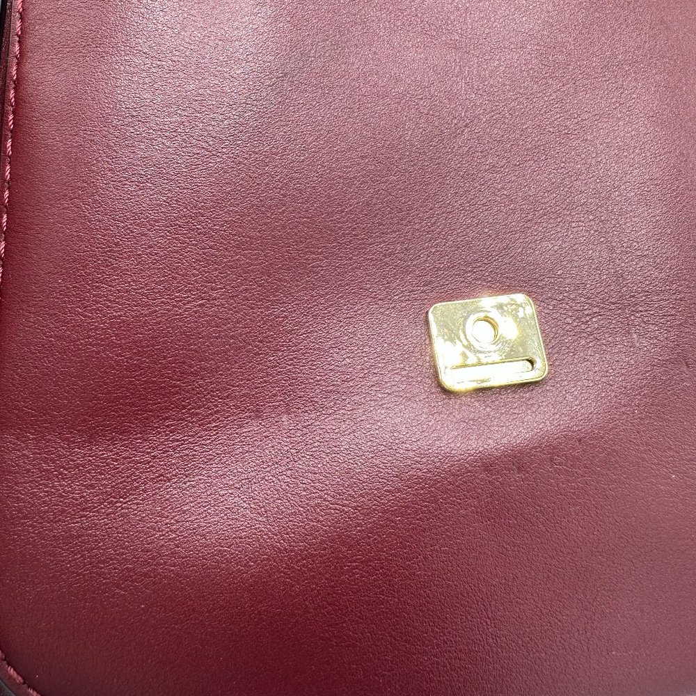 NWOT Michael Kors LILLIE Whip Stitched Leather Bag/Crossbody OXBLOOD RED PYTHON - Picture 14 of 16